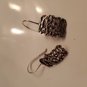 2/$15 -One of a kind polish sterling silver earrings